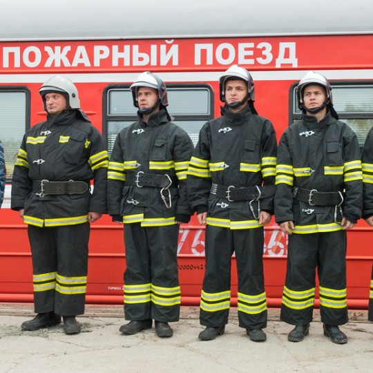 Пожарные поезда на страже безопасности