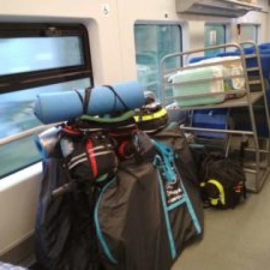 Как и за сколько поедет спортивный и туристский инвентарь в поезде?